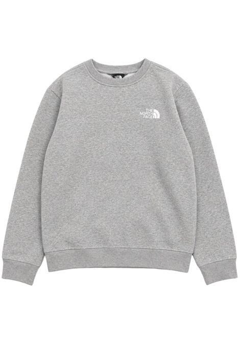 Felpa bambino grigia in cotone THE NORTH FACE | 0A8F9WGRIGIO